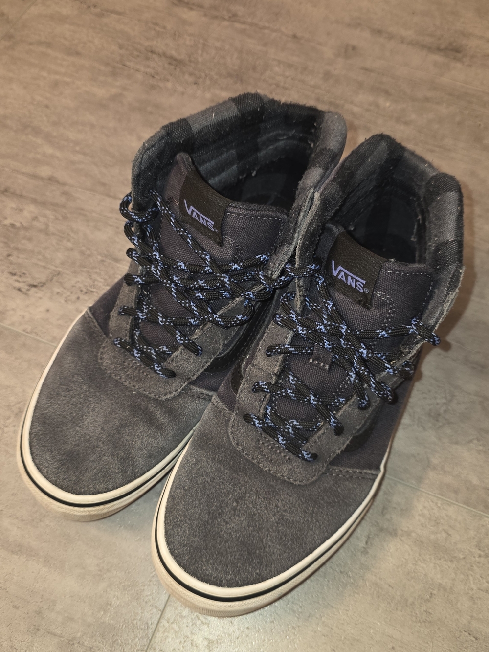 Vans Youth Black High-Top Skate Shoes
